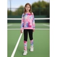 thumbnail image 5 of GYRATEDREAM Girls Clothes Leopard Patchwork Sweatshirt Elastic Waist Sweatpants with Pockets 2PCs Girls' Clothing Sets 6-14T, 5 of 10