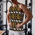 thumbnail image 5 of Fuzoiu traditional Elephant Men's Workout Tank Tops,Sleeveless Gym Shirt Quick Dry,Fitness Bodybuilding T-Shirt,Muscle Athletic Workout Tee-3X-Large, 5 of 7