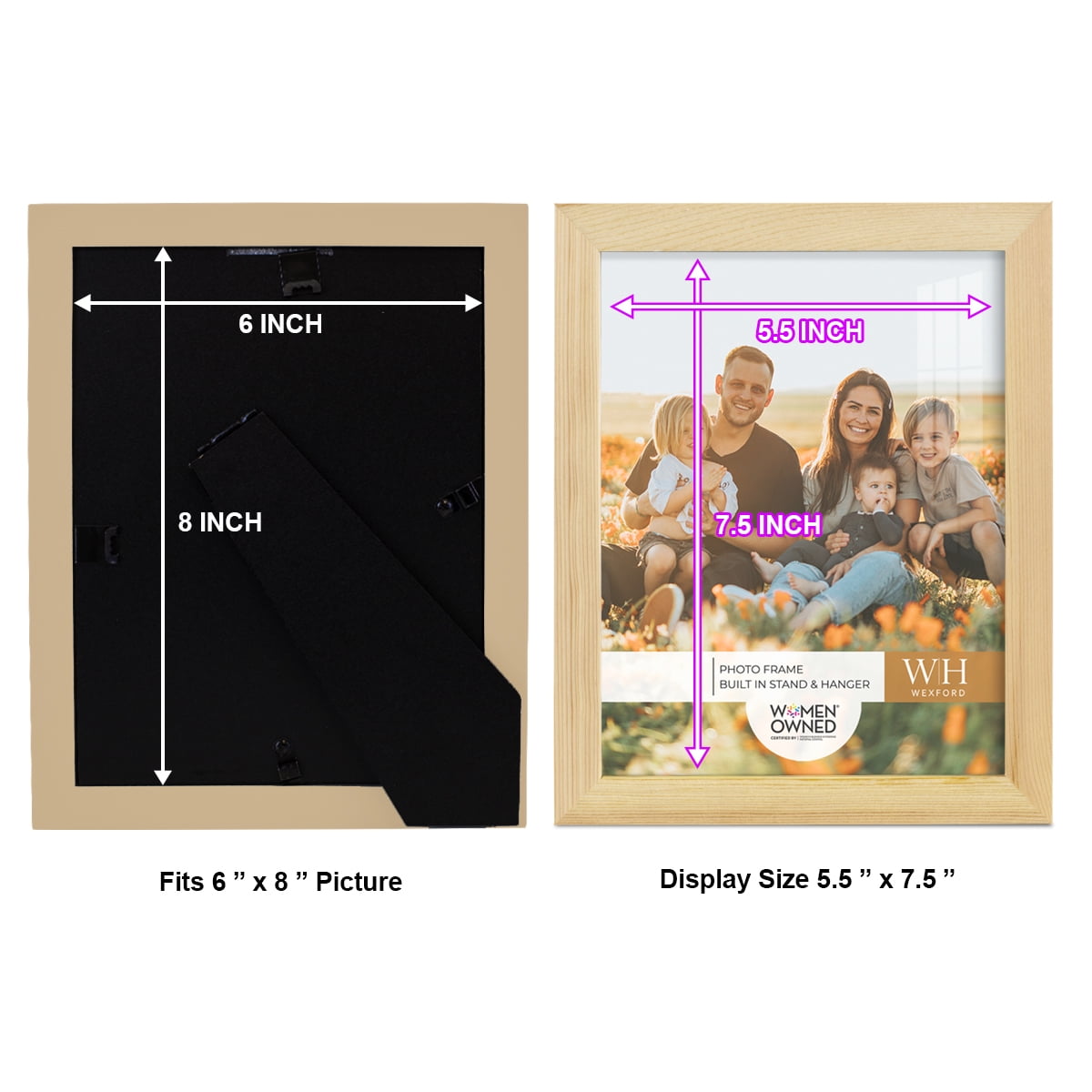 Woodgrain 8 in. x 10 in. Natural Wood Picture Frame