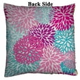 thumbnail image 2 of PKQWTM Bright Floral Pattern Reversible Mermaid Cushion Cover Home Decor Sequin Pillow Case Size 20x20 inches, 2 of 2
