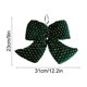 thumbnail image 3 of Adorno de lazo de terciopelo para árbol de Navidad | Decoración navideña de flocado verde | Tela suave, Clásico de bucle ancho, Ligero, Pequeño Mediano Grandes Tallas | Fácil de colgar, acabado, 3 of 6
