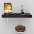 MCC Wall Mounted Floating Desk Folding Table for Small Spaces Kitchen
