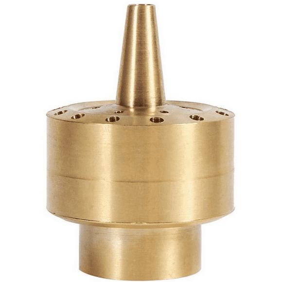5X Fountain Nozzle Heads,Brass Column Multi Direction Jet Pond Fountain Water Sprinkler Garden(3/4 Inch)