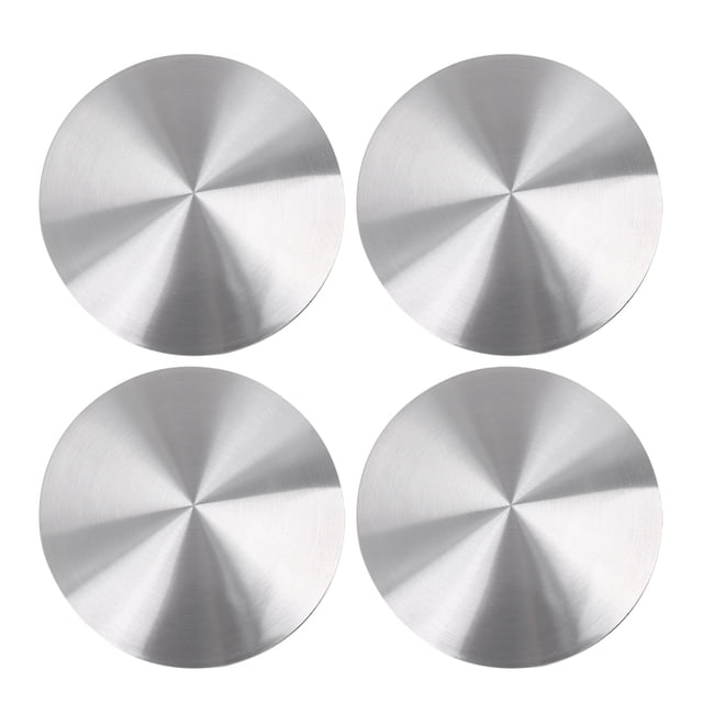 56,5mm Emblema Pegatina En Tono Plateado Del Tapacubos Central De Rueda De Coche 4Pcs