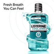 Listerine Cool Mint Antiseptic Mouthwash for Bad Breath, Plaque and Gingivitis, 1.5 L