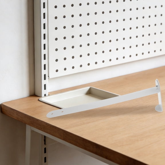 DEEPCRAFF White No Drill Pegboard Door Hanger Heavy Duty Metal Hooks for Office Kitchen Storage