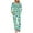Mint Green, variant on Mqqzkk Womens Pajama Sets 2 Piece Cute Printed Pjs Sleepwear Soft Comfy Loungewear Long Sleeve Pullover Top and Pants L
