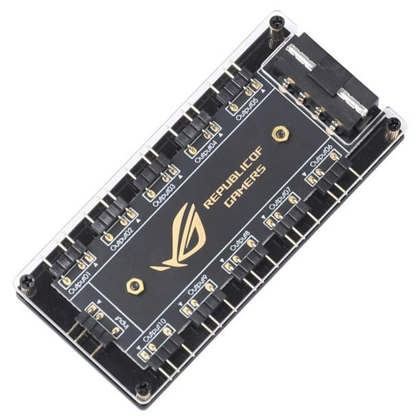 Hub Cable RGB Fan ARGB Splitter Adapter Accesorio de computadora (Grande 4PIN)
