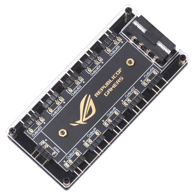 Hub Cable RGB Fan ARGB Splitter Adapter Accesorio de computadora (Grande 4PIN) JShteea El nuevo