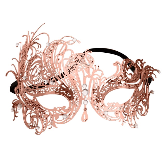 GDREDA Robe de Bal Élégante pour Femmes Performance Métal à la Mode Demi-Or Rose, Taille Unique