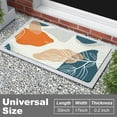 thumbnail image 2 of Front Door Mat, 30"x17" Boho Indoor Outdoor Welcome Mat, Heavy Duty Low Profile Anti-Slip Entryway Rug for Home Entrance, Floor, Patio Entry & Mudroom, Minimalism Abstract Leaves Decor Doormat, 2 of 6