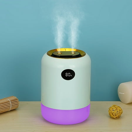 

Zedker Humidifiers for Large Room New Usb Night Light Dry Burning Humidifier Household Desktop Large Capacity Double Jet Humidifier Carance