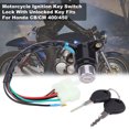 thumbnail image 3 of Llave de encendido, interruptor de llave de encendido de motocicleta, llave desbloqueada compatible con interruptor de llave Honda CC, valor excepcional, 3 of 9