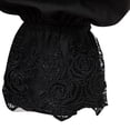 thumbnail image 4 of TIHLMK Casual Blouse Men Casual Fashion Pullover Long Sleeve Stand Collar Ruffled Renaissance Shirt Steampunk Trumpet Sleeve Top Black, 4 of 9