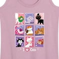thumbnail image 3 of Disney Classics - Cats & Dogs - Grid Of Assorted Cats - Women's Racerback Tank Top, 3 of 5