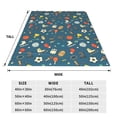 thumbnail image 3 of Fotbe Sports Ball Manta de Franela Acolchonada con Estampado, Súper Suave y Esponjosa, Extra Grande para Sofá, Cama, Uso Todo el Año-50"x40", 3 of 7
