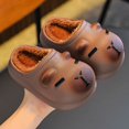 thumbnail image 2 of LIIPEE Kids Cartoon Slippers For Girls And Boys Cute Non- Flat Bottom Slippers Fall Winter Warm Fuzzy Comfortable Bedroom House Shoes,11.5-12 Years, 2 of 3