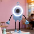 thumbnail image 3 of Retro Desktop Fan With 136° Oscillating Head 4 Speed Settings USB Rechargeable Battery Metal Body Quiet Operation for Bedroom Home Office Kitchen, 3 of 10