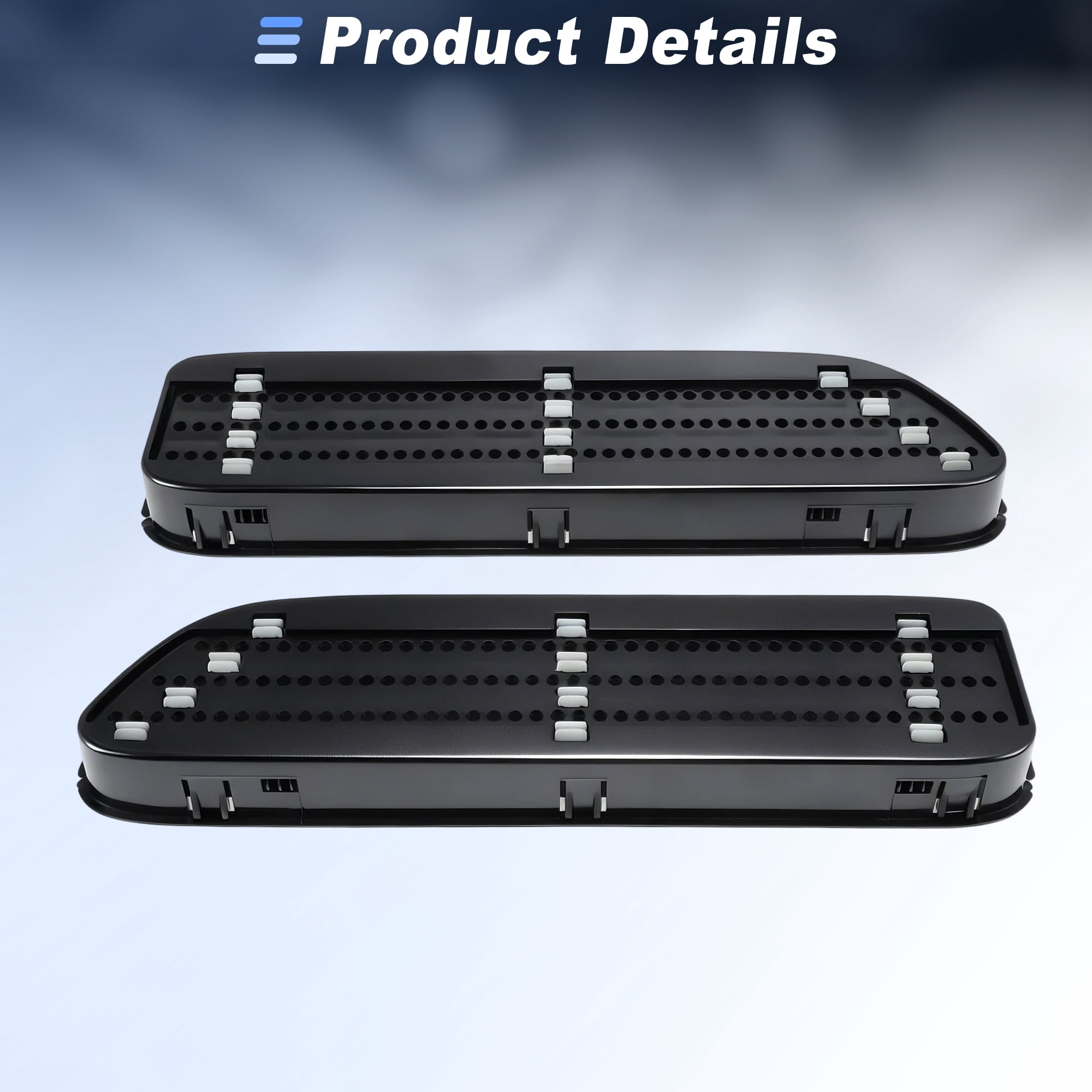 Unique Bargains Matte Black Front Fender Air Vents Trim Cover for BMW E46 M3 2001-2006