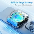 thumbnail image 4 of Radiador Juego Gaming Portable Coolder Recargable Con Light Wireless Magnetic 3 Velocidades Ajustables en Silencio para Teléfonos Inteligentes Y Blue, 4 of 9