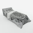 thumbnail image 3 of Ambesonne Ethnic Bedding Set 4 Pcs, Monochrome Mandala Motif, Queen, Charcoal Grey and White, 3 of 3