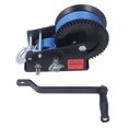 thumbnail image 2 of Hand Winch, 3200lbs Strong Traction Trailer Winch Corrosion Resistance Small With 10m Cable For Positioning Heavy Objects For Mobile Applications, 2 of 8