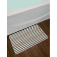 thumbnail image 2 of Colorful Bath Mat, Stripes and Triangles with Modern Abstract Art Inspirations Ornamental Design, Non-Slip Plush Mat Bathroom Kitchen Laundry Room Decor, 29.5 X 17.5 Inches, Multicolor, Ambesonne, 2 of 2