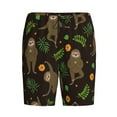 thumbnail image 4 of Gaeub Sloth Doing Yoga Printed Men's Short Pajama Pants, Lightweight Lounge & Sleep Bottoms Keep You Cool - XX-Large, 4 of 9