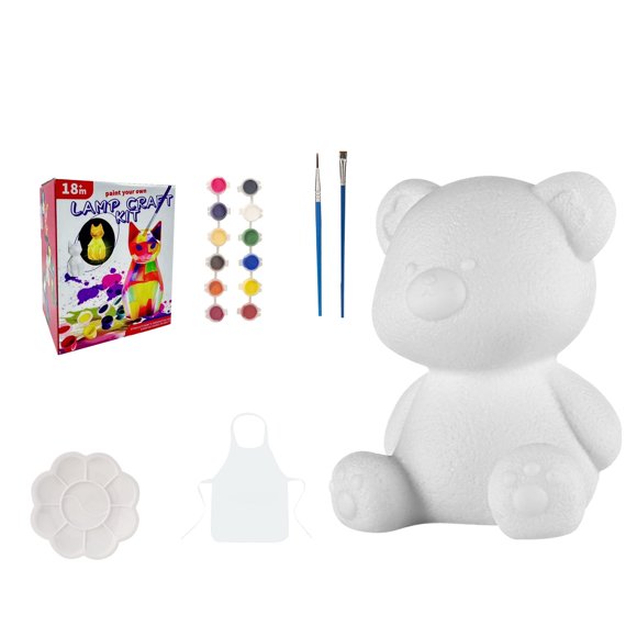 Bear Children's Paint Diy Light Kit Craft Supplies Art Artwork Painting Birthday 36ml
