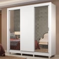 thumbnail image 1 of Ropero Closet Madesa Lyon Plus 3 Puertas 2 Espejos Pies B, 1 of 5