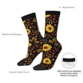 thumbnail image 4 of Vsdgher Sunflowers Leaves Crew Socks for Men & Women, Breathable Casual Athletic Ankle Socks, 4 of 6