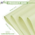 thumbnail image 2 of Uxcell 20 Hojas de Papel de Envoltura para Flores, 21.5" x 21.5" Papeles Impermeables para Ramo Floral Suministros de Florista para Empaque de Regalos de Fiesta de Boda, Verde, 2 of 7