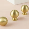thumbnail image 4 of TABLZONE Kitchen Cabinet Knobs Pull Handles Golden Brass 2Pcs, 4 of 6