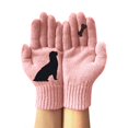 thumbnail image 2 of Bibifish Womens Knitted Gloves Trendy Dog Pattern Gloves Black Solid Color Comfy Soft Knitted Daily Wear Outdoor Activities Gloves, 2 of 3