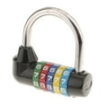 thumbnail image 4 of 5 Dial Digit Password Padlock Combination Lock Travel Athletic Locker Black, 4 of 6