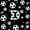 White Black D, variant on Erosebridal Kids Football Print Letter M 7-Piece Twin Bedding Sets,Soccer Ball Games Bedding Comforter Set For Ball Boys,Reversible Black