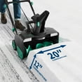 thumbnail image 1 of EDTara 20 Inch Corded Electric Snow Blower, 15-Amp Motor, 25 ft Throw Distance, 180° Rotating Chute, Dual LED Lights, Adjustable Handle for Driveways & Walkways, 1 of 7