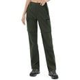 thumbnail image 2 of Wespornow Womens Quick Dry Zip Off Convertible Hiking Pants with 5 Pockets Camping Travel Safari Green M, 2 of 8
