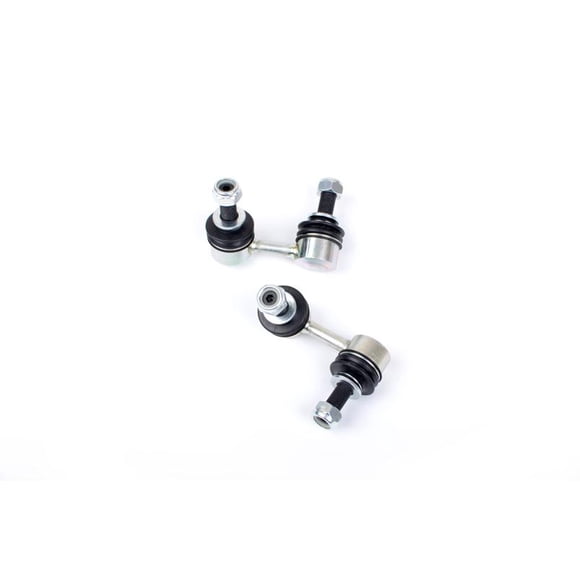 Nolathane Rev010.0042 Stabilizer Bar Link Kit Oe-Replacement Black Bushings Zinc Plated Raw Steel Set Of 2