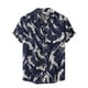 thumbnail image 4 of Camisas De Vestir Para Hombre Manga Larga Camisa de Fashion Casual Top de gran tamaño Lapel Button Fashion Camisa Rubia de manga corta Retro Impreso Camisa Casual impresa (Dark Blue, 3XL), 4 of 7