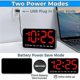 thumbnail image 2 of Digital Wall Clock, 9inch Led Digital Clock Large Display With 12/24h, Big Digits,small Silent Wall Clock (red), 2 of 5