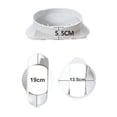 thumbnail image 4 of Accesorios de aire acondicionado portátiles duraderos de 13cm, placa de ventana práctica, conector de manguera de escape blanco, pieza adaptadora de conducto JFHHH pequeña, 4 of 5