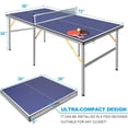 thumbnail image 4 of QinaQin Table de Tennis de Table Portable, Ensemble de Ping-Pong Intérieur Extérieur avec Filet, Pagaies et Balles, 4 of 7