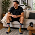 thumbnail image 5 of Men's Balls to Spare Socks Funny Bowling Humor Sports Novelty Graphic Footwear, 5 of 9