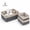 Gray, variant on Tripumer 3Pcs Woven Storage Baskets, Countertop Storage Boxes with Floral Lining Patterns—Ideal for Bathroom Organization, Kitchen, Home, and Desktop Storage—Khaki