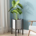 thumbnail image 5 of Stcomart Metal Adjustable Plant Stand Indoor, Modern Flower Holder for Corner, Black, 5 of 6