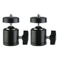thumbnail image 1 of 2pcs Hot Shoe Mount Ring Light Mount 1/4 Inch Camera Mount Tripod Ball Head, 1 of 8