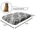 thumbnail image 2 of Garden Art Pet Bed, Botanical Pattern with Hand Drawn Flowers Frangipani Mimosa and Lotus, Resistant Pad for Dogs and Cats Cushion with Removable Cover, 24" x 39", Black White Pale Grey, by Ambesonne, 2 of 4