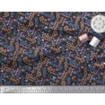 thumbnail image 2 of Soimoi Black Viscose Chiffon Fabric Diamond Geometric Printed Craft Fabric by the Yard 42 Inch Wide, 2 of 3