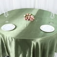 thumbnail image 6 of BalsaCircle 108" Round Satin Tablecloth Eucalyptus Green Round Table Linen, 6 of 8